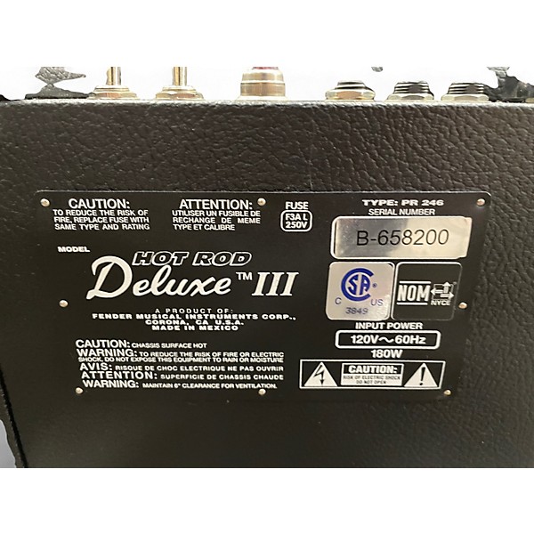 Used Fender Hot Rod Deluxe III 40W 1x12 Tube Guitar Combo Amp