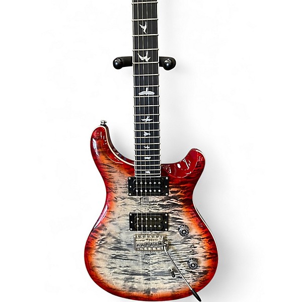 Used PRS SE Custom 24 charcoal cherry burst Solid Body Electric Guitar