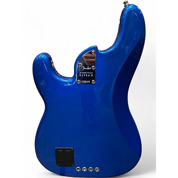 Used Fender American Ultra II Precision Bass Noble Blue Electric Bass Guitar