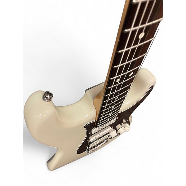 Used Fender Lone Star Stratocaster W/ DUCKBUCER AND LIL 59 Vintage White Solid Body Electric Guitar