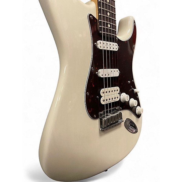 Used Fender Lone Star Stratocaster W/ DUCKBUCER AND LIL 59 Vintage White Solid Body Electric Guitar