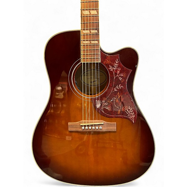 Used Epiphone HUMMINGBIRD PERFORMER PRO Faded Cherry Acoustic Electric Guitar