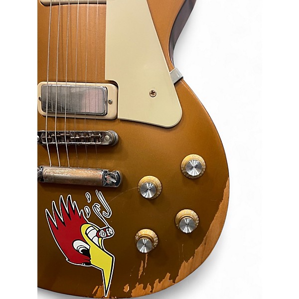 Used Gibson 1970S Tribute Les Paul Studio Gold Top Solid Body Electric Guitar
