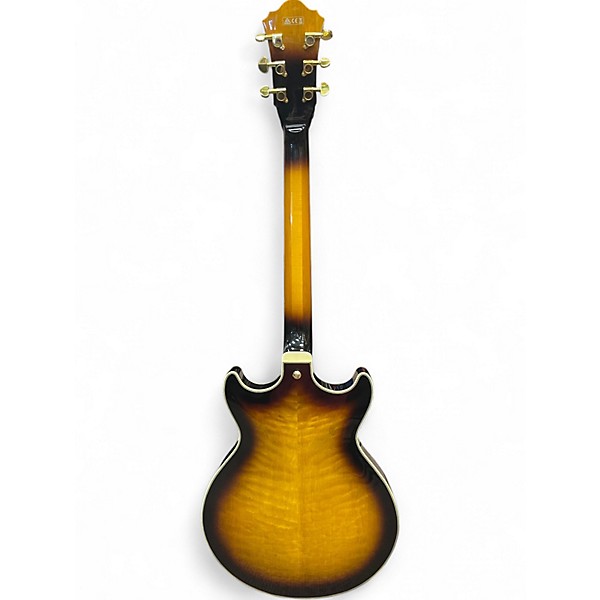 Used Ibanez AM93 Artcore Antique Yellow Sunburst Hollow Body Electric Guitar