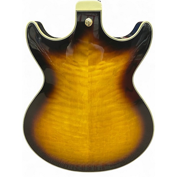 Used Ibanez AM93 Artcore Antique Yellow Sunburst Hollow Body Electric Guitar
