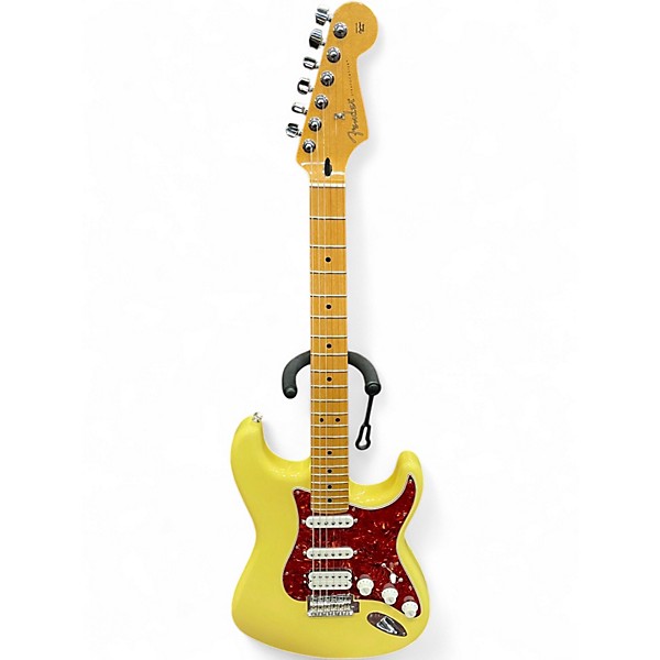 Used 2019 Fender Player Stratocaster HSS Vintage Yellow Solid Body Electric Guitar