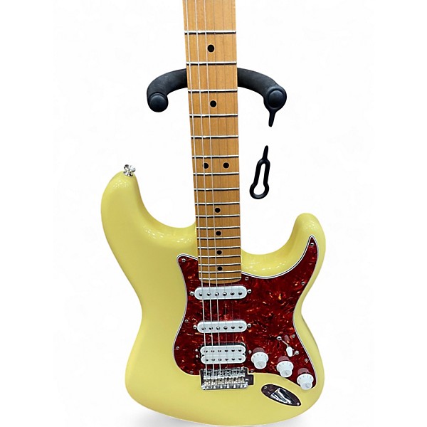 Used 2019 Fender Player Stratocaster HSS Vintage Yellow Solid Body Electric Guitar