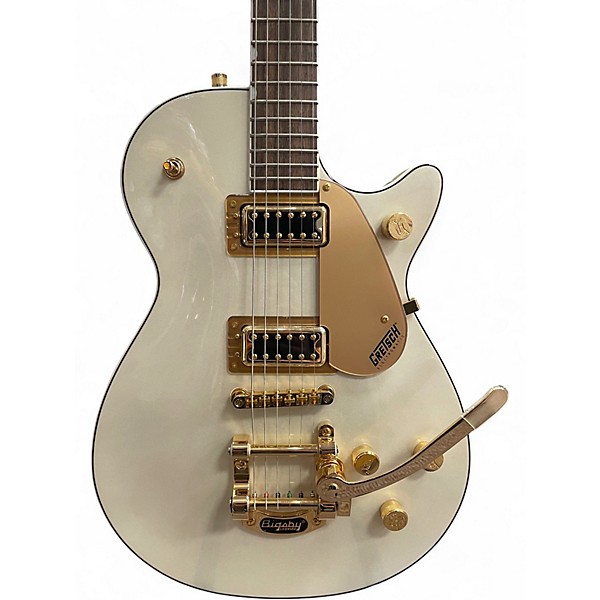 Used Gretsch Guitars G5237TG Electromatic Jet FT Bigsby LTD Champagne White Solid Body Electric Guitar
