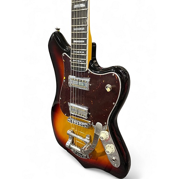 Used 2020 Fender Parallel Universe II Maverick Dorado 3 Color Sunburst Solid Body Electric Guitar