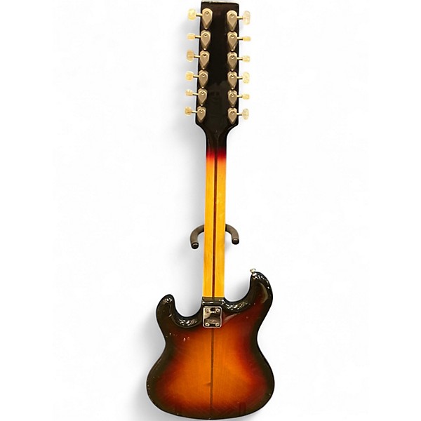 Vintage 1960s Wem SAPPHIRE 2 Color Sunburst Solid Body Electric Guitar