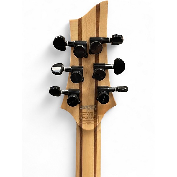 Used Schecter Guitar Research Sunset Extreme SCARLET BURST Solid Body Electric Guitar