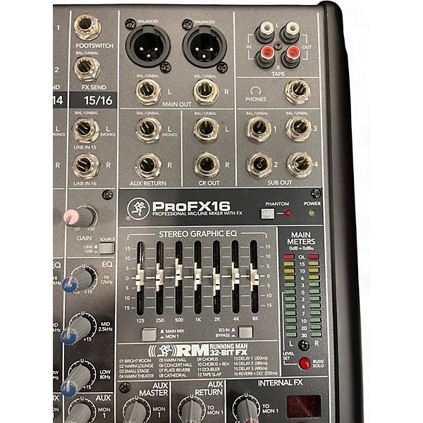 Used Mackie PROFX16 Unpowered Mixer