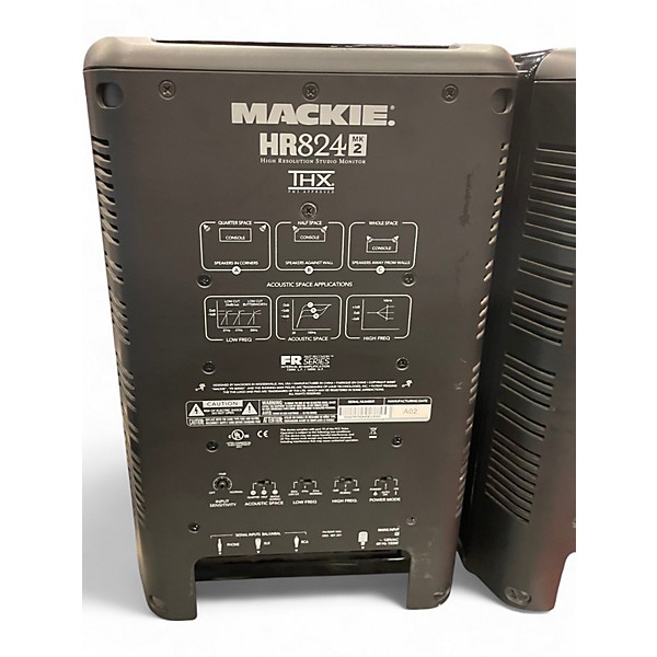 Used Mackie HR824 MKII Pair Powered Monitor