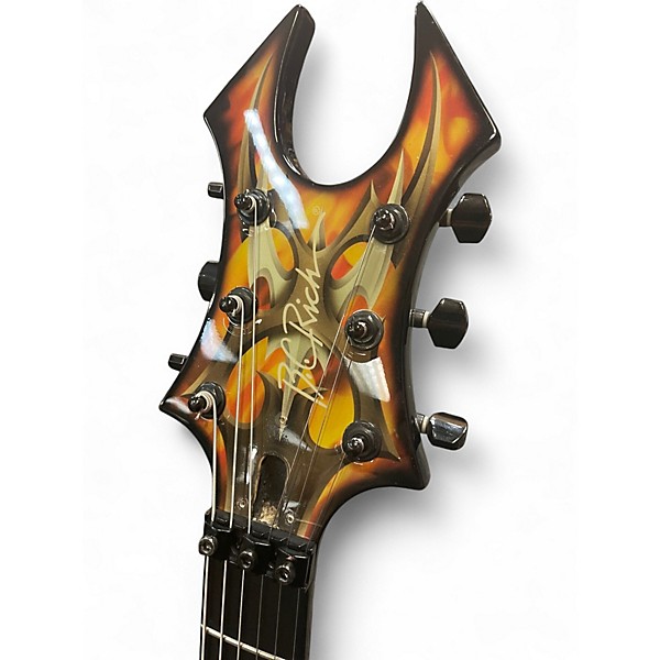 Used B.C. Rich KKVFG2 Kerry King V2 Tribal Flame Solid Body Electric Guitar