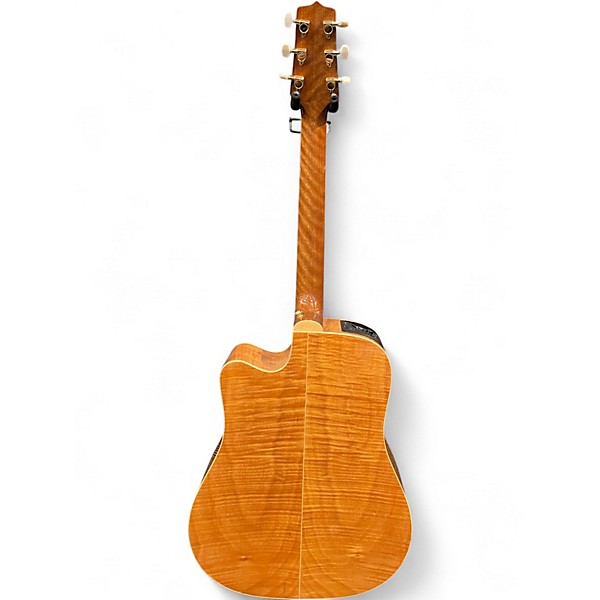 Used Takamine EG340DLX Natural Acoustic Electric Guitar