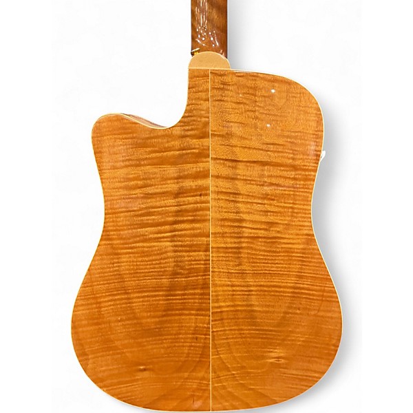 Used Takamine EG340DLX Natural Acoustic Electric Guitar
