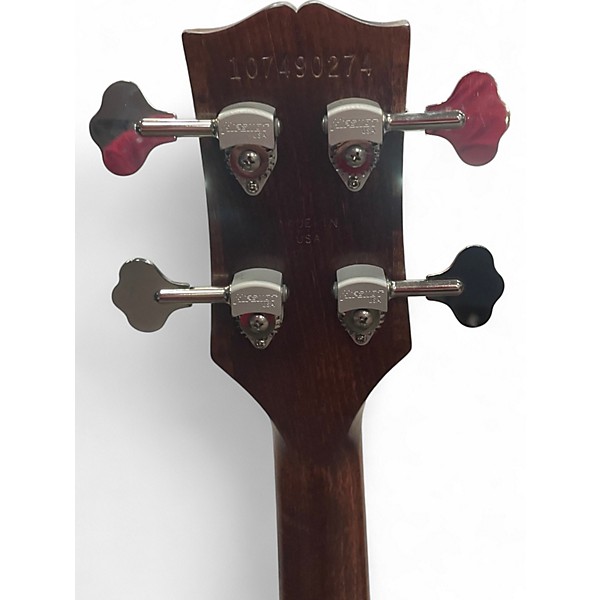 Used Gibson Les Paul Junior Tribute DC Bass Worn Brown Electric Bass Guitar