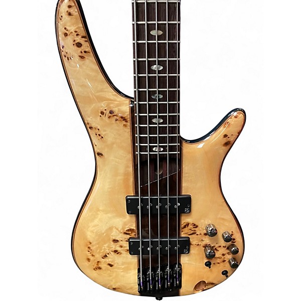 Used Ibanez SR1705B Spalted Maple Electric Bass Guitar