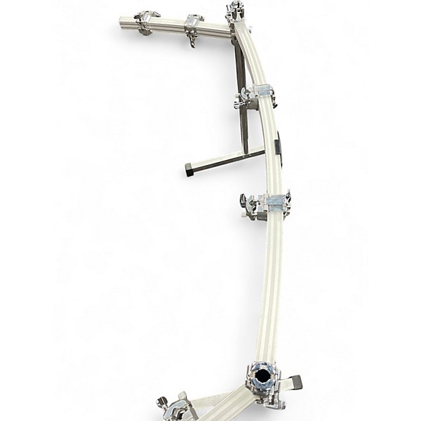 Used Pearl DR511C W/2 AL86AC Short Curved Rack Rails and 6 Clamps Rack Stand