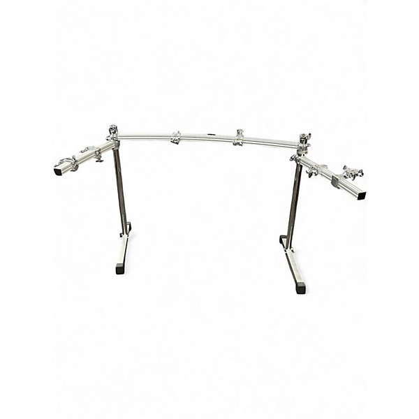 Used Pearl DR511C W/2 AL86AC Short Curved Rack Rails and 6 Clamps Rack Stand