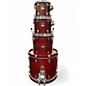 Used Yamaha 4 Piece Stage Custom Matte Cranberry Red Drum Kit thumbnail