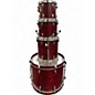 Used Yamaha 4 Piece Stage Custom Matte Cranberry Red Drum Kit