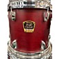Used Yamaha 4 Piece Stage Custom Matte Cranberry Red Drum Kit