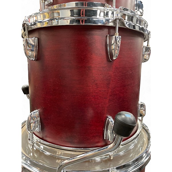 Used Yamaha 4 Piece Stage Custom Matte Cranberry Red Drum Kit