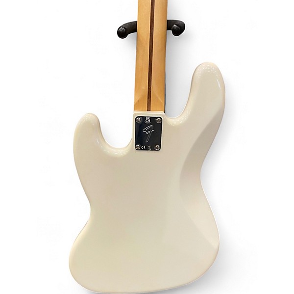Used Fender Player Jazz Bass Polar White Electric Bass Guitar