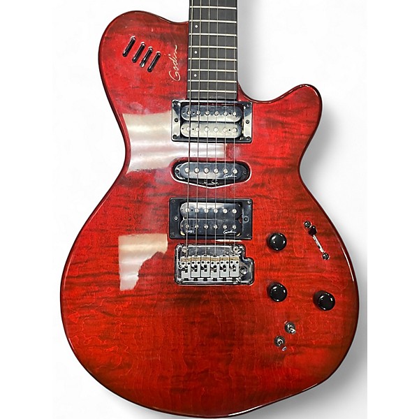 Used Godin XTSA Crimson Red Trans Solid Body Electric Guitar