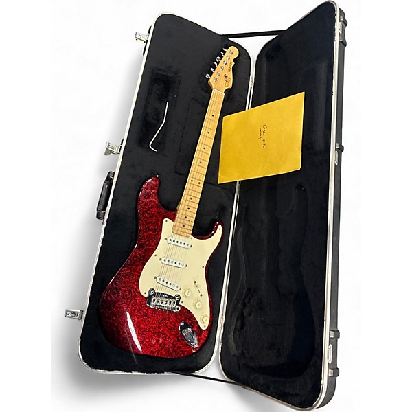 Vintage 1994 G&L USA Legacy RED SWIRL Solid Body Electric Guitar