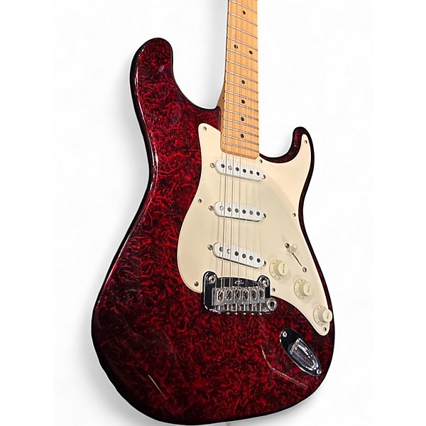 Vintage 1994 G&L USA Legacy RED SWIRL Solid Body Electric Guitar