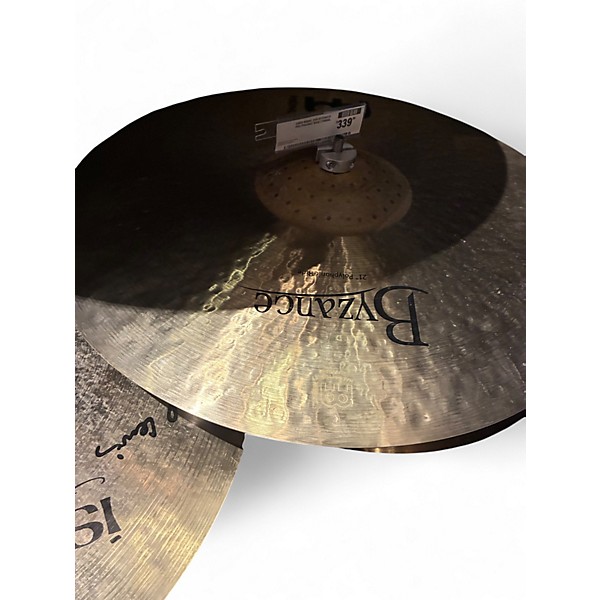 Used MEINL 21in BYZANCE POLYPHONIC RIDE Cymbal