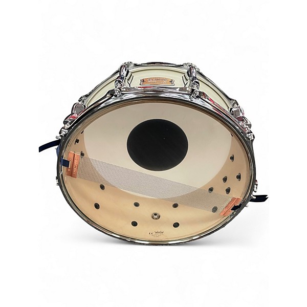 Used Yamaha 5.5X14.5 Stage Custom Snare classic white Drum