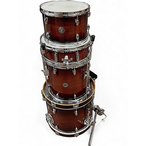Used Gretsch Drums 4 Piece Catalina Club Series Trans Brown Drum Kit