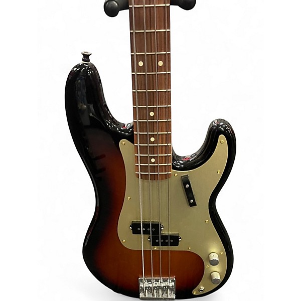 Used 2019 Fender Player Precision Bass 3 Color Sunburst Electric Bass Guitar