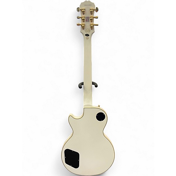 Used Epiphone Les Paul Custom Pro Antique Ivory Solid Body Electric Guitar