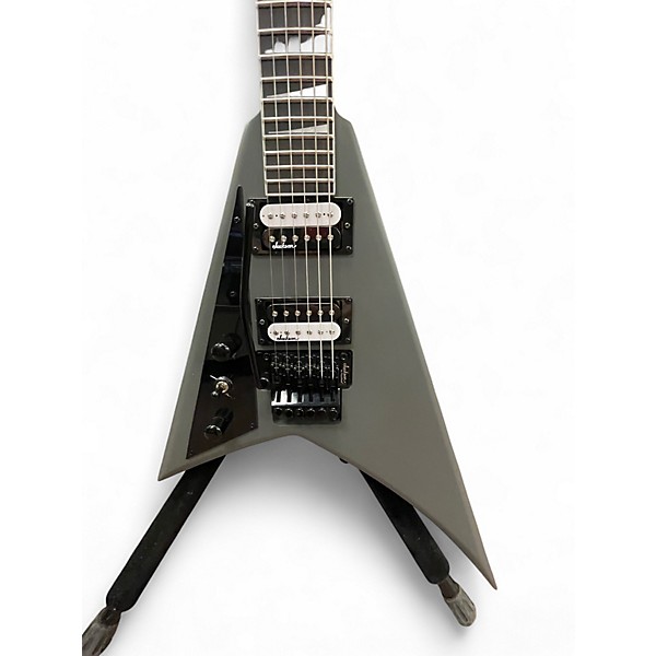 Used Jackson JS32 V  Gray Solid Body Electric Guitar