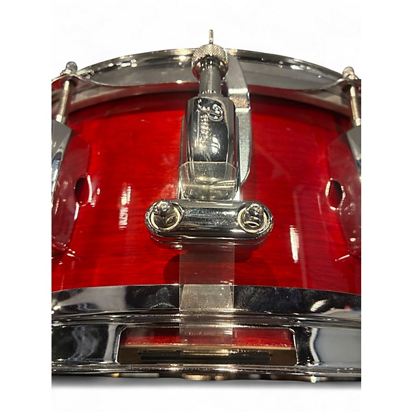 Used Pearl 14in export series snare Trans Red Drum