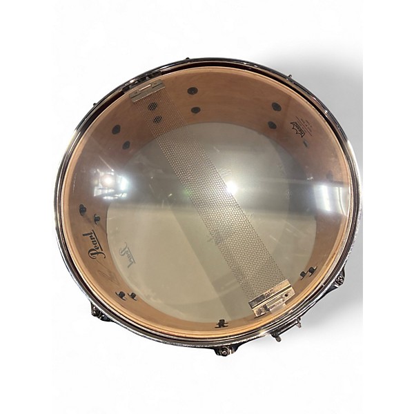 Used Pearl 14in export series snare Trans Red Drum
