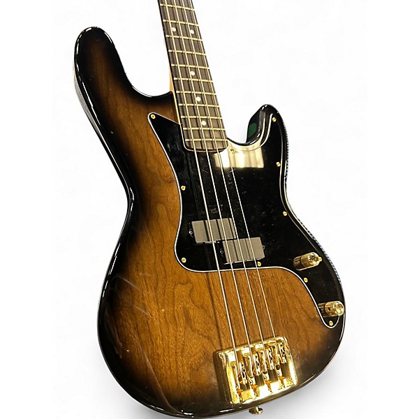 Used 2015 Carvin double cut Sunburst Electric Bass Guitar