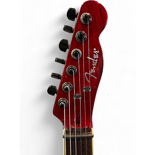 Used Fender Special Edition Custom Telecaster FMT HH Transparent Crimson Solid Body Electric Guitar