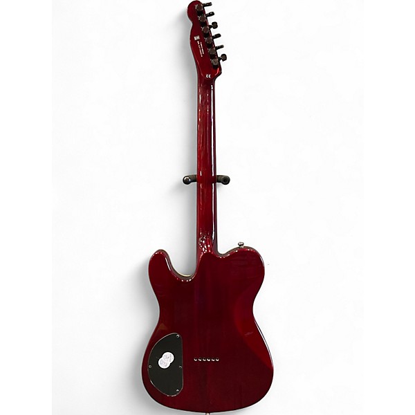 Used Fender Special Edition Custom Telecaster FMT HH Transparent Crimson Solid Body Electric Guitar