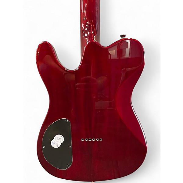 Used Fender Special Edition Custom Telecaster FMT HH Transparent Crimson Solid Body Electric Guitar