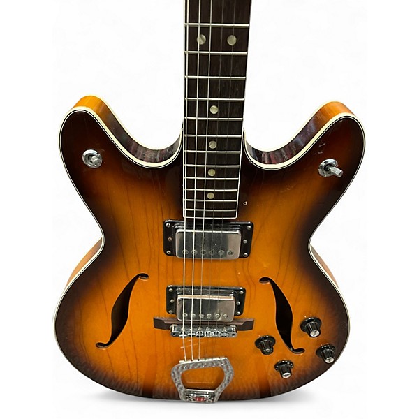 Vintage 1970 Hagstrom Viking 2 Color Sunburst Acoustic Guitar