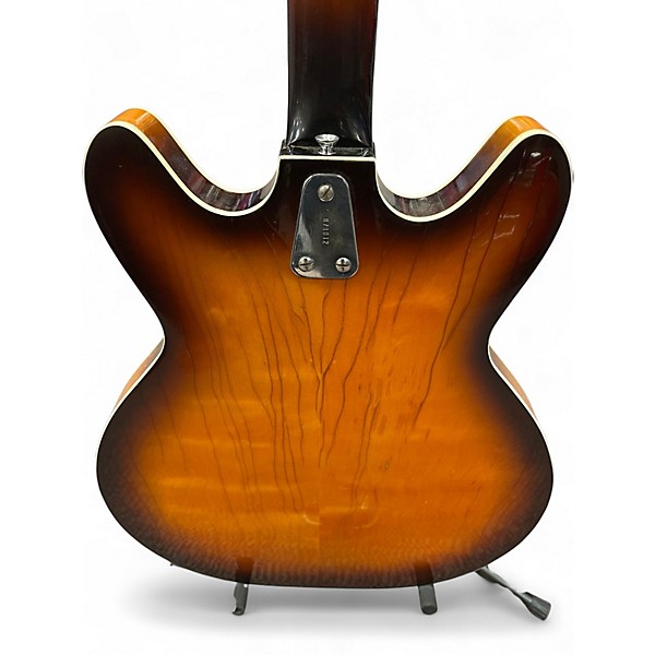 Vintage 1970 Hagstrom Viking 2 Color Sunburst Acoustic Guitar