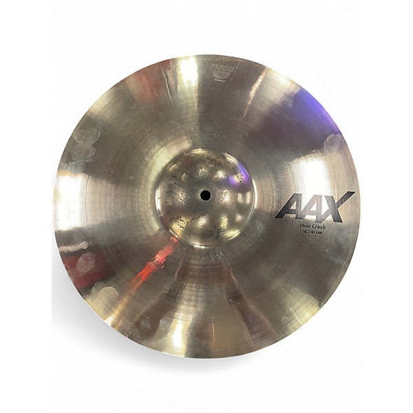 Used SABIAN 16in AAX Thin Studio Crash Cymbal
