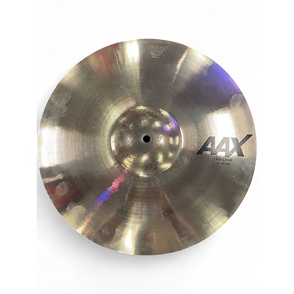 Used SABIAN 16in AAX Thin Studio Crash Cymbal