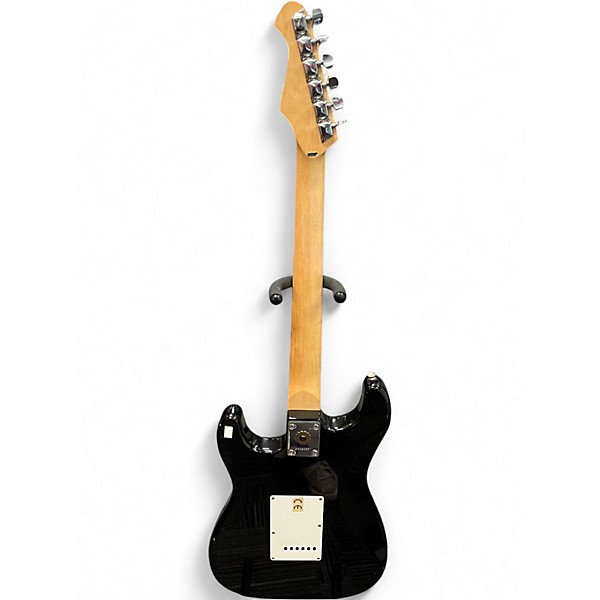 Used Aria stg series Black Solid Body Electric Guitar