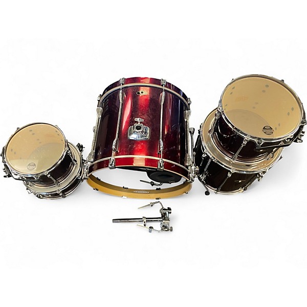 Used TAMA 5 Piece Superstar Red Drum Kit